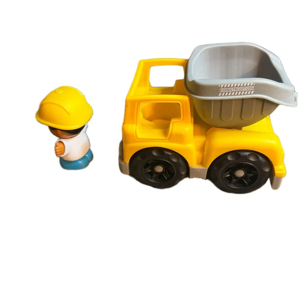 Playgo Mini Wheels Yellow Construction Worker Dump Truck with Driver Figure